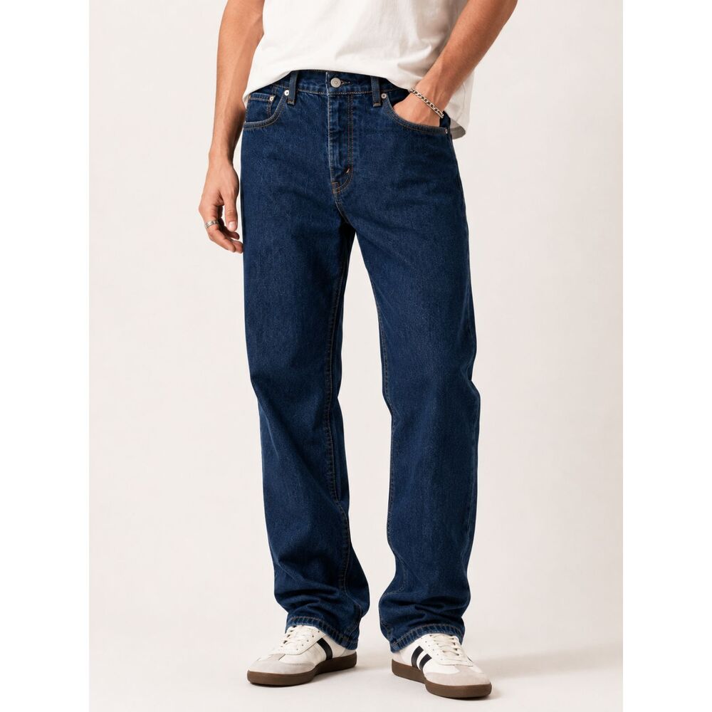 Levi's 559 Jeans Mens 36x32 Dark Wash Relaxed Straight Baggy Y2K Blue Denim